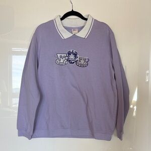 Lavender Sweater with Collar